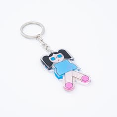 瓜生太郎 Taro Uryu Key Ring GIRL_blue